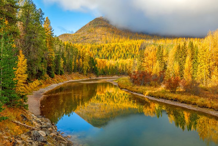 Autumn colors in Glacier National Park