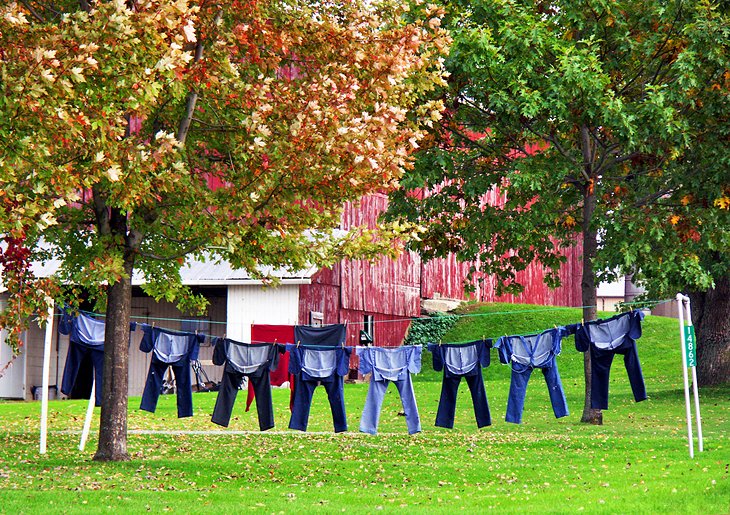 Clothesline in Ohio's Amish country