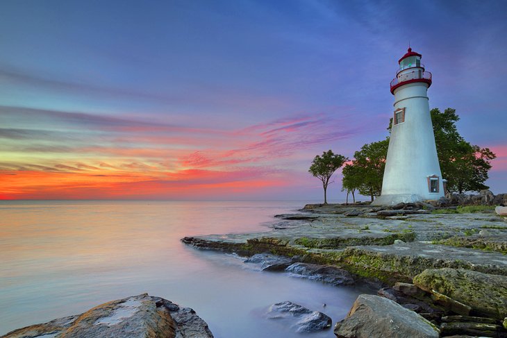 Marblehead Lighthouse at sunrise