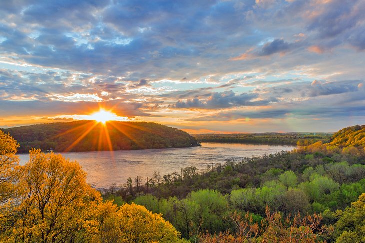 View of the Susquehanna River from the Breezy View Overlook