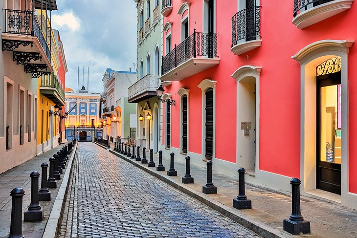 Cobblestone street in Old San Juan