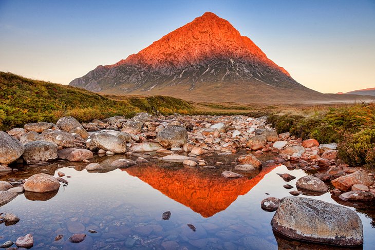 Sunrise at Buachaille Etive Mor in Glencoe, Scotland