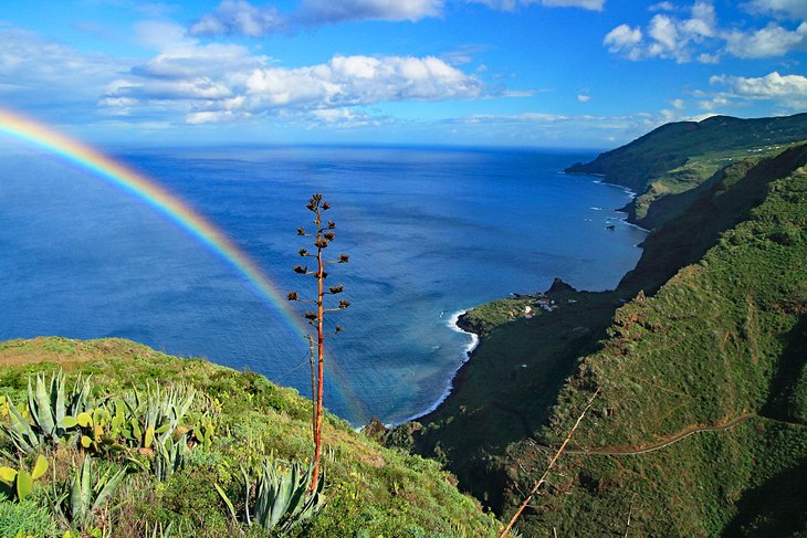Rainbow over the coast of La Palma
