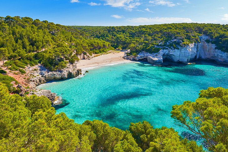 Mitjaneta Beach on Menorca