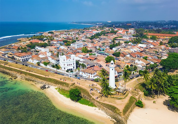 Aerial view of Galle Fort