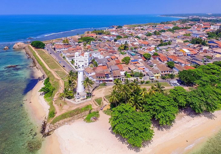 Aerial view of Galle Dutch Fort