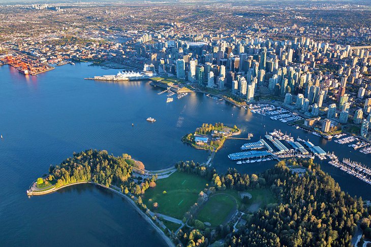 Aerial view of Vancouver