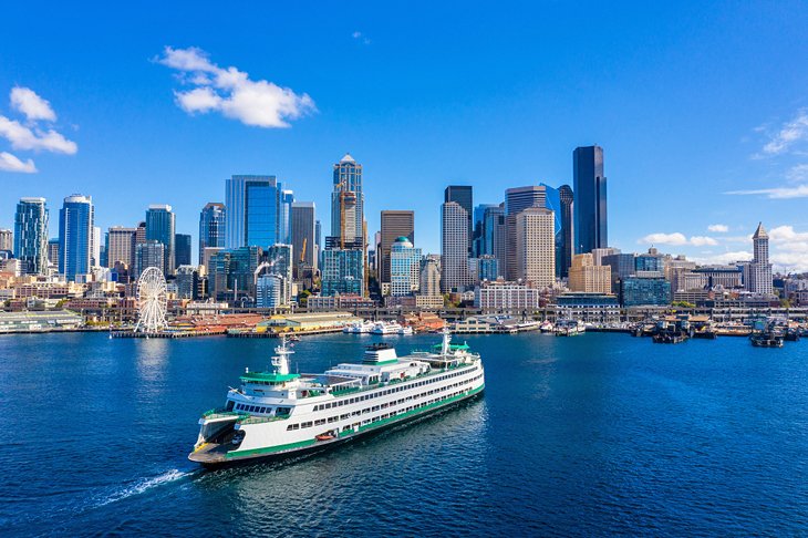 Ferry arriving in Seattle
