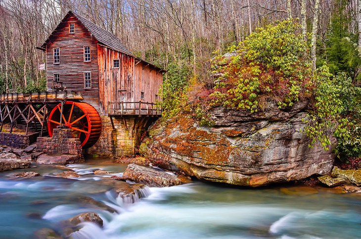 The Glade Creek Grist Mill at Babcock State Park