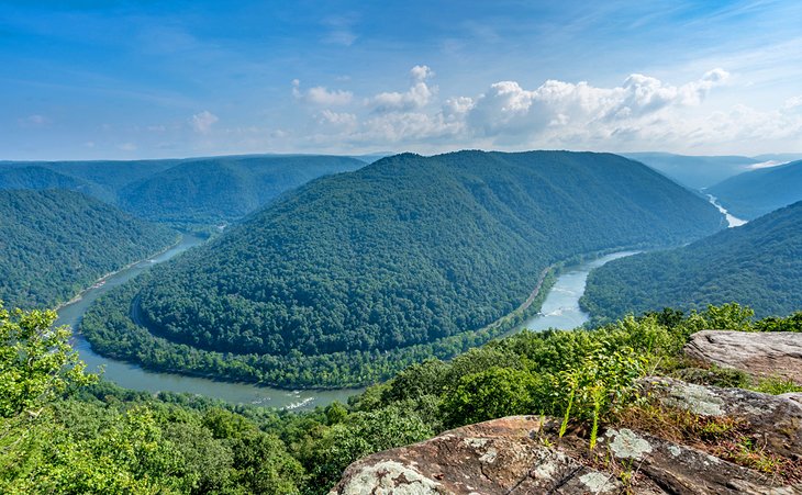 View of the New River from the Grand View overlook