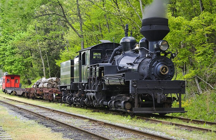 Steam locomotive in West Virginia