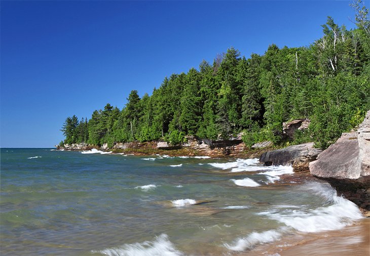 The south shore of Lake Superior in Wisconsin