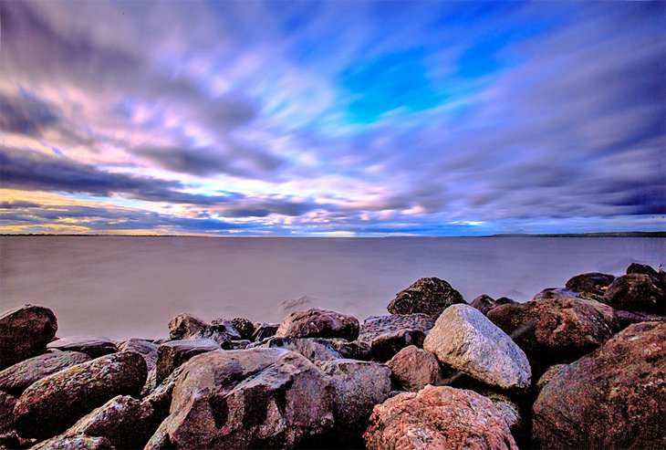 Lake Winnebago at dusk