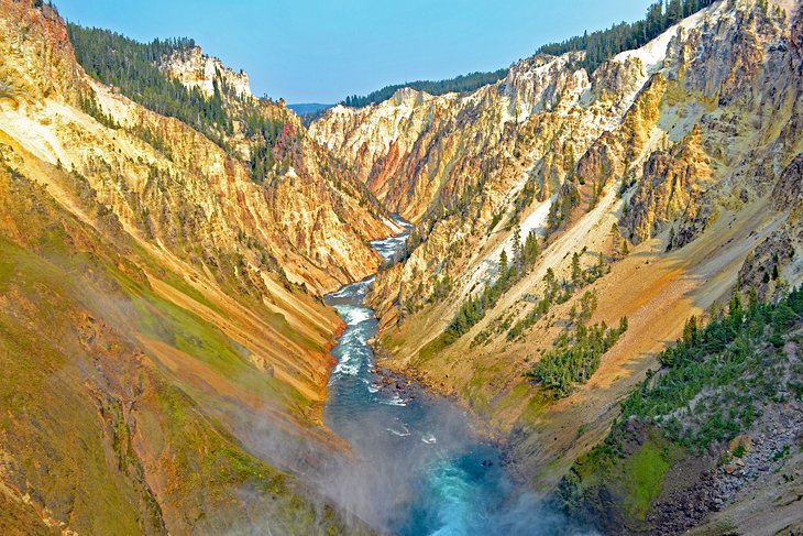 Grand Canyon of the Yellowstone in summer