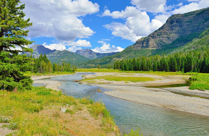 The Lamar Valley in Yellowstone National Park