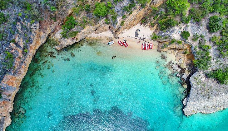 Aerial shot of Little Bay