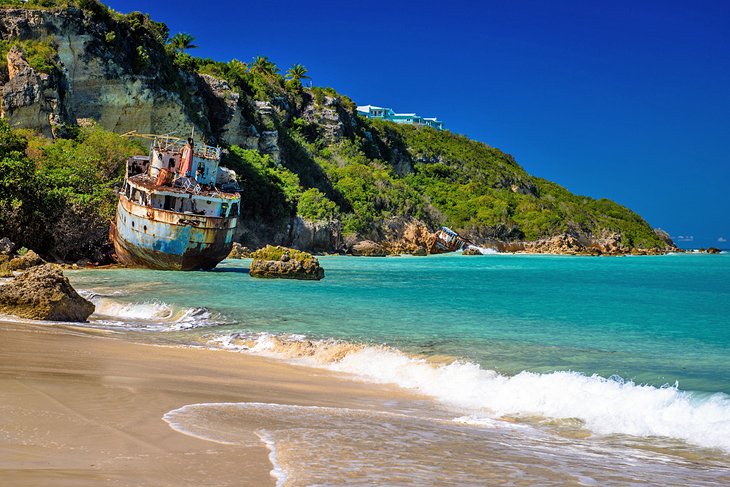 Shipwreck on Sandy Ground Beach