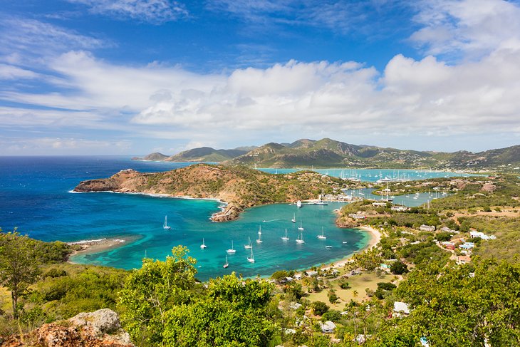 View of English Harbour from Shirley Heights