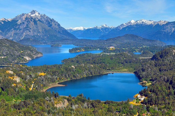 Vista desde el cerro Campanario sobre Bariloche