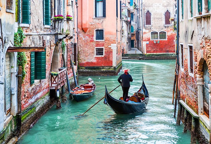 Gondola in a Venice canal