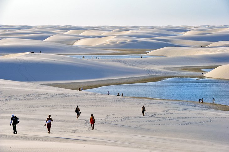 Sand dunes at Lençóis Maranhenses