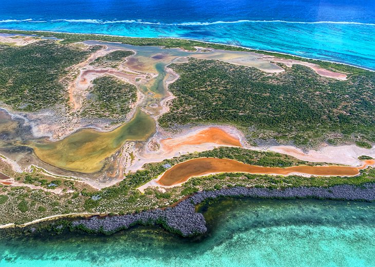 Aerial view of Anegada