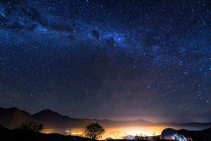 View of the Milky Way over the Elqui Valley