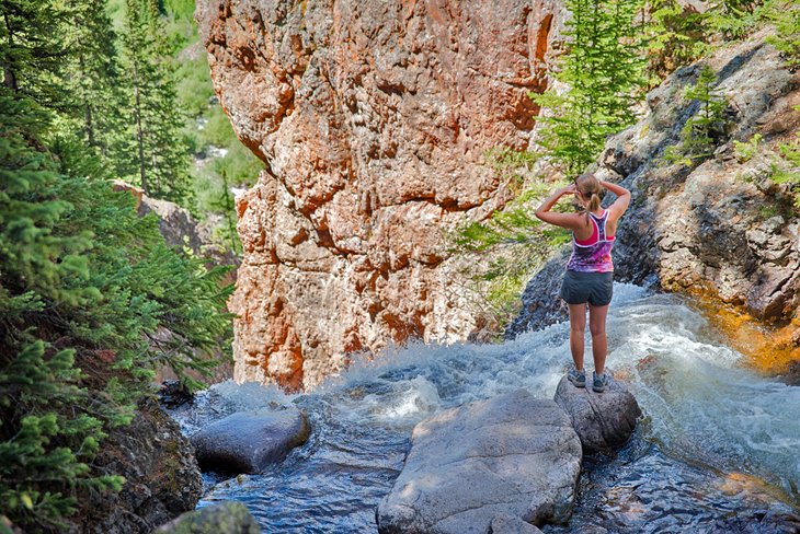 View from the top of Booth Falls