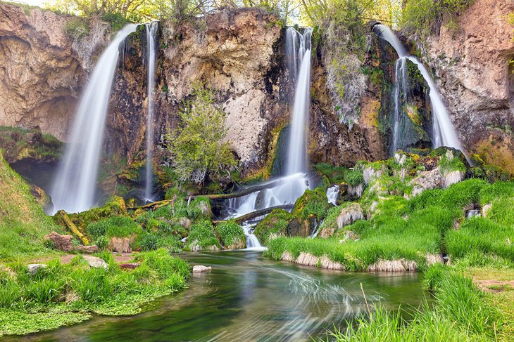 Beautiful Rifle Falls in Rifle Falls State Park