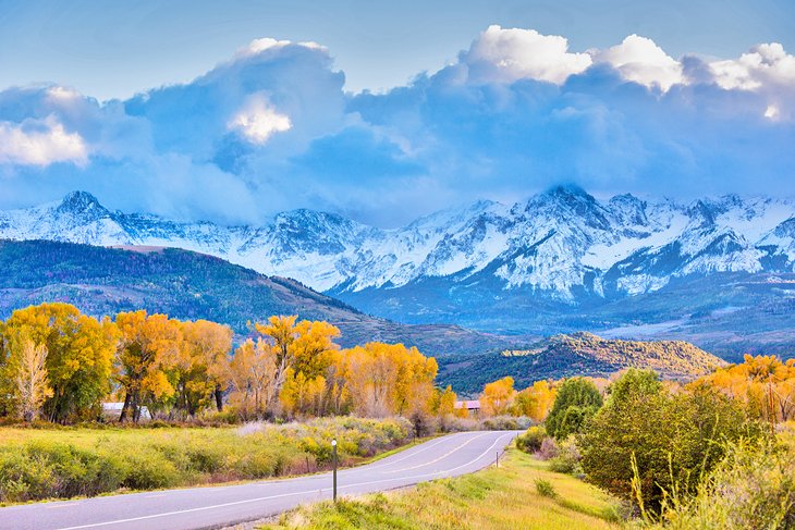 Road near Boulder in the fall