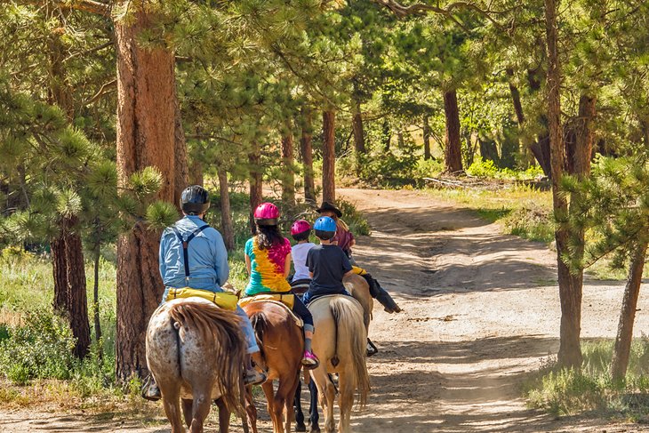 Horseback riding in Estes Park