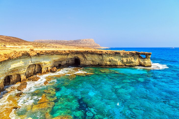 Sea cliffs at Cape Greco