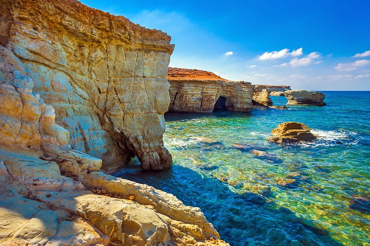 Sea caves at Coral Bay