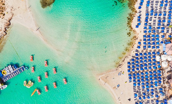 Aerial photo of Nissi Beach