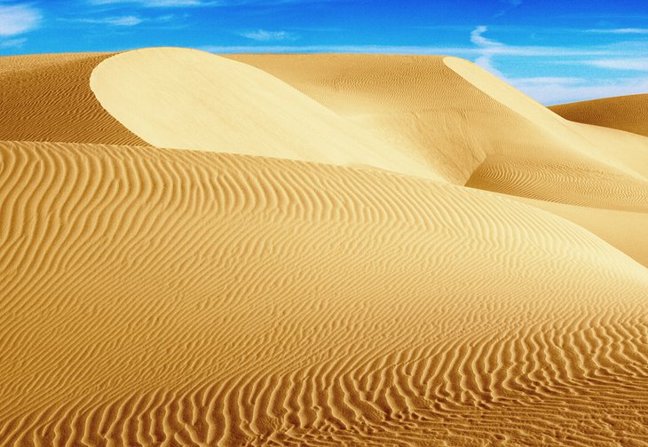 Sahara Desert sand dunes in western Egypt