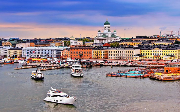 Helsinki at sunset