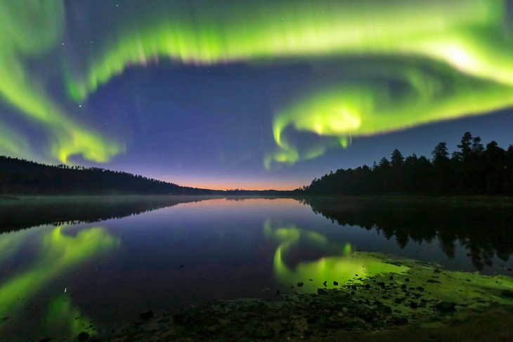 Northern lights in Ivalo