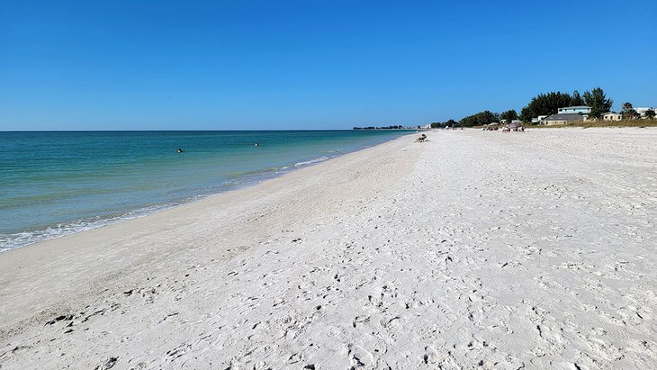 Deserted beach on Anna Maria Island