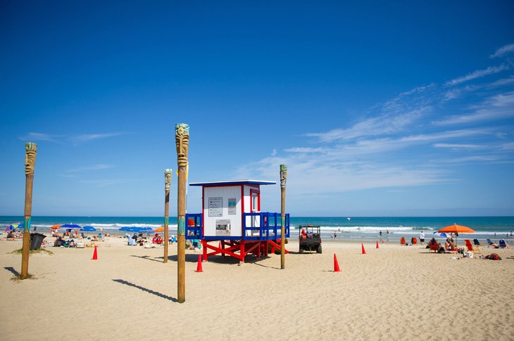 Lifeguard tower on Cocoa Beach