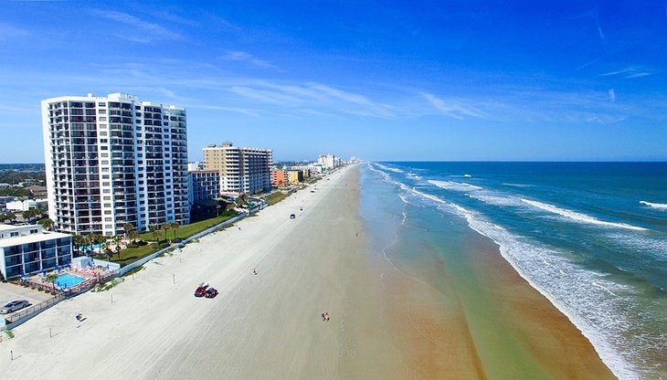 Aerial view of Daytona Beach