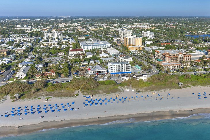 Aerial view of Delray Beach