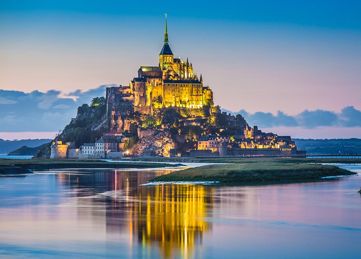 Mont Saint-Michel at twilight