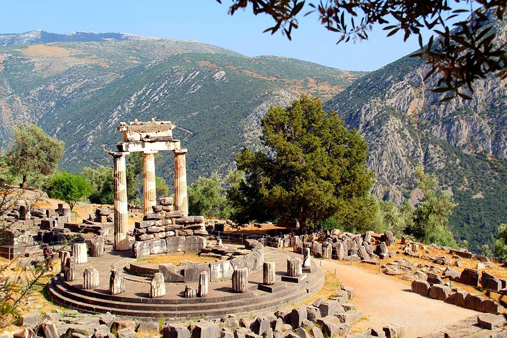 Temple of Athena at the Delphi Archaeological Site