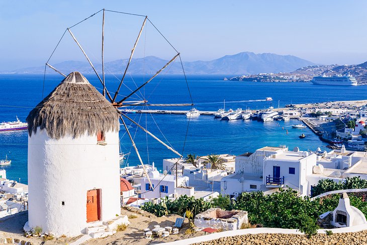 Windmill above Chora Mykonos