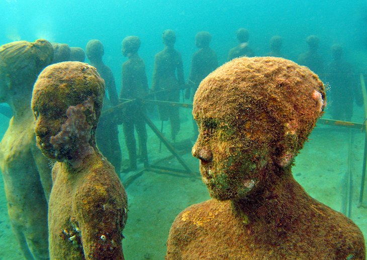 Le parc de sculptures sous-marines, Grenade