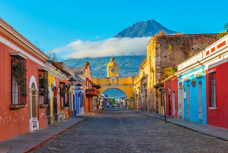 Santa Catalina Arch and the Aqua Volcano