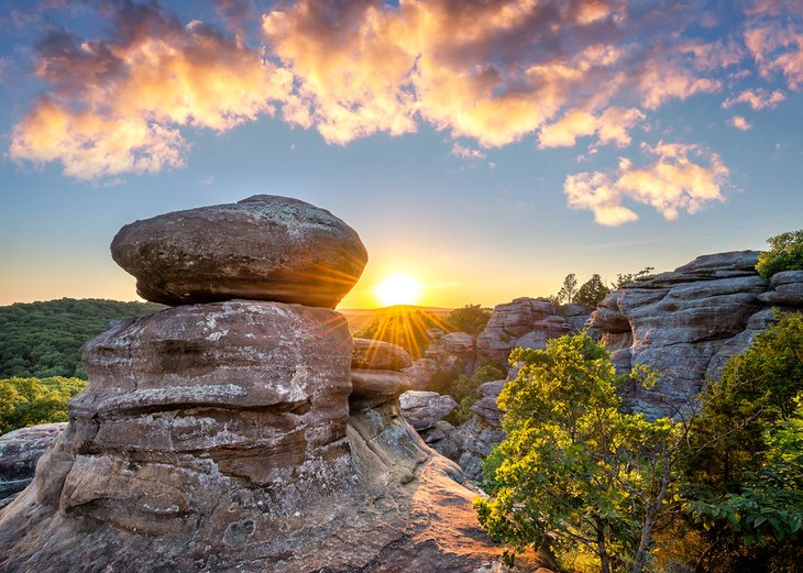 Sunset in the Garden of the Gods