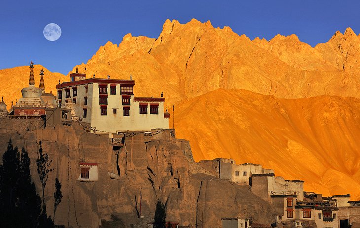 Lamayuru Monastery in Ladakh at sunset