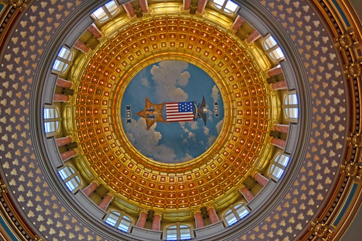 Interior of the State Capitol in Des Moines