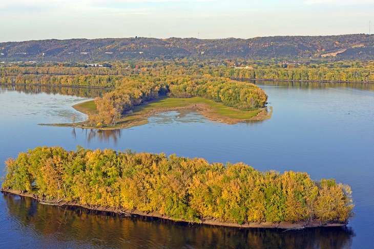 Mississippi River seen from Pikes Peak State Park